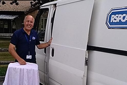 volunteer driver with van